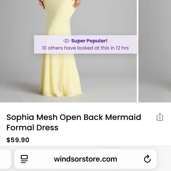 Long Yellow Dress - Picture 3 of 5